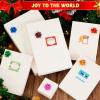imageJOYIN 12 PCS Christmas Shirt Gift Boxes with Lids 4 Deep Large 4 Different Sizes White Assorted Cardboard Robe Boxes for Presents Clothes Wrapping Xmas Holiday Birthday Wedding Gifts Package Decor
