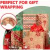 imageJOYIN 24 PCS Christmas Kraft Gift Bags Xmas Holiday Paper Goody Wrap Shopping Bags with Handles for Holiday Presents Giant Gifts Decorations Classrooms and Party Favors 10 x 13 x 5