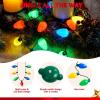 imageJOYIN 9 Packs Christmas Necklace LED Light Up Necklaces 9 Bulbs LED Holiday Party Favor Costume Accessories for Christmas Xmas Favor Party Supply