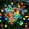 imageJOYIN 9 Packs Christmas Necklace LED Light Up Necklaces 9 Bulbs LED Holiday Party Favor Costume Accessories for Christmas Xmas Favor Party Supply