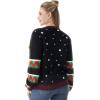 imageJOYIN LED Light Up Christmas Sweater Women Men CouplesUgly Christmas Sweater Kids with Light Bulbs Pullovers 2025Black Reindeer