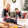 imageJOYIN LED Light Up Christmas Sweater Women Men CouplesUgly Christmas Sweater Kids with Light Bulbs Pullovers 2025Black Snowman
