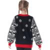 imageJOYIN LED Light Up Christmas Sweater Women Men CouplesUgly Christmas Sweater Kids with Light Bulbs Pullovers 2025Black Snowman