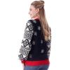 imageJOYIN LED Light Up Christmas Sweater Women Men CouplesUgly Christmas Sweater Kids with Light Bulbs Pullovers 2025Black Snowman