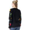 imageJOYIN LED Light Up Christmas Sweater Women Men CouplesUgly Christmas Sweater Kids with Light Bulbs Pullovers 2025Black Strip