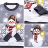 imageJOYIN LED Light Up Christmas Sweater Women Men CouplesUgly Christmas Sweater Kids with Light Bulbs Pullovers 2025Gray Snowman