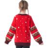 imageJOYIN LED Light Up Christmas Sweater Women Men CouplesUgly Christmas Sweater Kids with Light Bulbs Pullovers 2025Red Reindeer