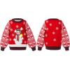imageJOYIN LED Light Up Christmas Sweater Women Men CouplesUgly Christmas Sweater Kids with Light Bulbs Pullovers 2025Red Snowman