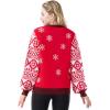 imageJOYIN LED Light Up Christmas Sweater Women Men CouplesUgly Christmas Sweater Kids with Light Bulbs Pullovers 2025Red Snowman
