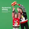 imageJOYIN LED Light Up Christmas Sweater Women Men CouplesUgly Christmas Sweater Kids with Light Bulbs Pullovers 2025Red Snowman