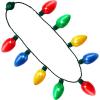 imageJOYIN 9 Packs Christmas Necklace LED Light Up Necklaces 9 Bulbs LED Holiday Party Favor Costume Accessories for Christmas Xmas Favor Party Supply