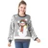 imageJOYIN LED Light Up Christmas Sweater Women Men CouplesUgly Christmas Sweater Kids with Light Bulbs Pullovers 2025Gray Snowman