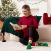 imageJOYIN 12 Pairs Christmas Socks for Women Men with Box Christmas Gifts for Teens Women and Men as Holiday Gifts
