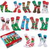 imageJOYIN 12 Pairs Christmas Socks for Women Men with Box Christmas Gifts for Teens Women and Men as Holiday Gifts