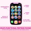 imageJOYIN Baby Learning Phone and Remote Toy for Toddler Pink Smartphone Toys with Music for Infants Kids Holiday Stocking Stuffers Birthday Gift for Girls Gifts for ChristmasPink Phone and Remote Toy with Bird