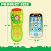 imageJOYIN Baby Learning Phone and Remote Toy for Toddler Pink Smartphone Toys with Music for Infants Kids Holiday Stocking Stuffers Birthday Gift for Girls Gifts for ChristmasGreen Phone and Remote Toy with Horse