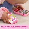 imageJOYIN Baby Learning Phone and Remote Toy for Toddler Pink Smartphone Toys with Music for Infants Kids Holiday Stocking Stuffers Birthday Gift for Girls Gifts for ChristmasPink Phone and Remote Toy with Bird