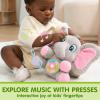 imageJOYIN Musical Dinosuar Plush Baby Toy Stuffed Animal with Music ampamp Light Baby Musical Soft Plush Toys for Infant Babies Christmas Birthday Gifts for Boys and Girls 6 MonthsElephant