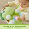 imageJOYIN Musical Dinosuar Plush Baby Toy Stuffed Animal with Music ampamp Light Baby Musical Soft Plush Toys for Infant Babies Christmas Birthday Gifts for Boys and Girls 6 MonthsDinosaur