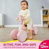 imageSYNCFUN Baby Balance Bike with Music and Light for 12 Year Old Toddlers 1st Birthday Gift One Year Old Birthday Gift for Boys Girls Outdoor Baby Toys PinkPink
