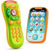 Green Phone and Remote Toy with Horse