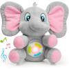 imageJOYIN Musical Dinosuar Plush Baby Toy Stuffed Animal with Music ampamp Light Baby Musical Soft Plush Toys for Infant Babies Christmas Birthday Gifts for Boys and Girls 6 MonthsElephant