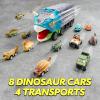 imageJOYIN 13 in 1 Dinosaur Toys for Kids 35 Triceraptor Dinosaur Truck with 12 Pull Back Cars Birthday Gifts Toys for 3 4 5 Year Old Boy Transport Carrier Truck for Toddlers 34 YearsTriceratops Truck