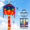 imageJOYIN 3 Packs Delta Multicolor Kite Warm and Cold Color Easy to Fly for Kids and Adults with 2625 ft String Large Delta Beach Kite for Outdoor Games and Activities