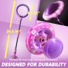 imageJOYIN Blue Ankle Skip Ball with Flashing Lights Toy for Kids Indoor ampamp Outdoor Flashing Swing Ball Foldable Sports Toy Birthday Gifts for Kids 3 4 5 Violet