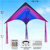 imageJOYIN Large Delta Kite Red Green and Purple Easy to Fly Huge for Kids and Adults with 2625ft String Large Delta Beach Kite for Outdoor Games and ActivitiesGradient by Color