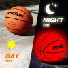 imageSYNCFUN Glow in The Dark Basketball Size 7 Light Up Basketball for Night Games Cool Birthday Gift for Boys Age 712 Teen Outdoor Sports Toy Halloween