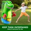 imageSYNCFUN Inflatable Punching Bag for Kids 47 Inches Toddler Blow up Punching Bag Toys TRex Dinosaur BouncingBack Bopper