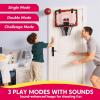 imageSYNCFUN Mini Basketball Hoop Over The Door LED Indoor Basketball Hoop for Kids with Scoreboard ampamp 4 Balls Basket Ball Game Toys Gifts for Boys Ages 3 and UPRedRed