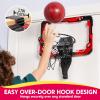 imageSYNCFUN Mini Basketball Hoop Over The Door LED Indoor Basketball Hoop for Kids with Scoreboard ampamp 4 Balls Basket Ball Game Toys Gifts for Boys Ages 3 and UPRedRed