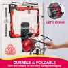 imageSYNCFUN Mini Basketball Hoop Over The Door LED Indoor Basketball Hoop for Kids with Scoreboard ampamp 4 Balls Basket Ball Game Toys Gifts for Boys Ages 3 and UPRedRed