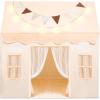 imageSYNCFUN Play Tent for KidsIndoor ampamp Outdoor Tent with BlanketLED Lights ampamp Flags for ToddlerSpacious 513552 InchPlayhouse for KidsIdeal Private Space for Reading ampamp Play for Boys ampamp Girls Age 37Gray