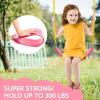 imageTURFEE Heavy Duty Swing Seat Pink Color with 66 Chain Swing Set Accessories Replacement with Snap Hooks for Kids Outdoor Play PlaygroundPink