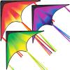 imageJOYIN Large Delta Kite Red Green and Purple Easy to Fly Huge for Kids and Adults with 2625ft String Large Delta Beach Kite for Outdoor Games and ActivitiesGradient by Line