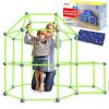 imageSYNCFUN Glow Fort Building Kit Indoor Outdoor for Kids Glow in The Dark Creative Fort DIY Castles Tunnels with Rods and Balls STEM Construction Toys Educational Gift for Boys and Girls Aged 312Glow Green