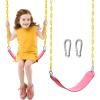 imageTURFEE Heavy Duty Swing Seat Pink Color with 66 Chain Swing Set Accessories Replacement with Snap Hooks for Kids Outdoor Play PlaygroundPink
