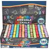 imageJOYIN 16 PCS Sidewalk Chalks Set NonToxic Washable Jumbo Chalk Bulk for Toddlers 13 Painting on Chalkboard Driveway and Playground Outdoor Activities Gift for Kids School Supplies160
