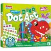 imageKlever Kits Dot Art Kit for Kids No Mess Sticker for Toddler 37 Craft Kits DIY Creative Activity Travel Toy Birthday Gifts for Boys Girls DinosaurDinosaur
