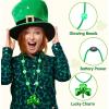 image:imageJOYIN St Patricks Day LED Shamrock Bead Necklace Green Jumbo Bead Necklace for St Patricks Day Carnival Dress Up Costume Party Accessories Irish Decorations Favors