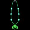image:imageJOYIN St Patricks Day LED Shamrock Bead Necklace Green Jumbo Bead Necklace for St Patricks Day Carnival Dress Up Costume Party Accessories Irish Decorations Favors