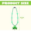 image:imageJOYIN St Patricks Day LED Shamrock Bead Necklace Green Jumbo Bead Necklace for St Patricks Day Carnival Dress Up Costume Party Accessories Irish Decorations Favors