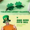image:imageJOYIN St Patricks Day Four Leaf Shamrock Sunglass Metal Frame Shamrock Glasses Clover Eyewear St Patricks Dress Up Accessories Irish Day Costume Party Favor Supply