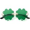 image:imageJOYIN St Patricks Day Four Leaf Shamrock Sunglass Metal Frame Shamrock Glasses Clover Eyewear St Patricks Dress Up Accessories Irish Day Costume Party Favor Supply