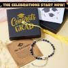 image:imageJOYIN Graduation Bracelet 2026 for Her Graduation Gifts with Greeting Card and Gift Box Inspirational Gifts for Women Besties High School College Classmates Graduation Gifts Suitable for 14 Years AboveDark Blue