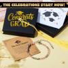 image:imageJOYIN Graduation Bracelet 2026 for Her Graduation Gifts with Greeting Card and Gift Box Inspirational Gifts for Women Besties High School College Classmates Graduation Gifts Suitable for 14 Years AbovePink