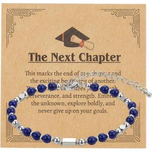 image:imageJOYIN Graduation Bracelet 2026 for Her Graduation Gifts with Greeting Card and Gift Box Inspirational Gifts for Women Besties High School College Classmates Graduation Gifts Suitable for 14 Years AboveDark Blue